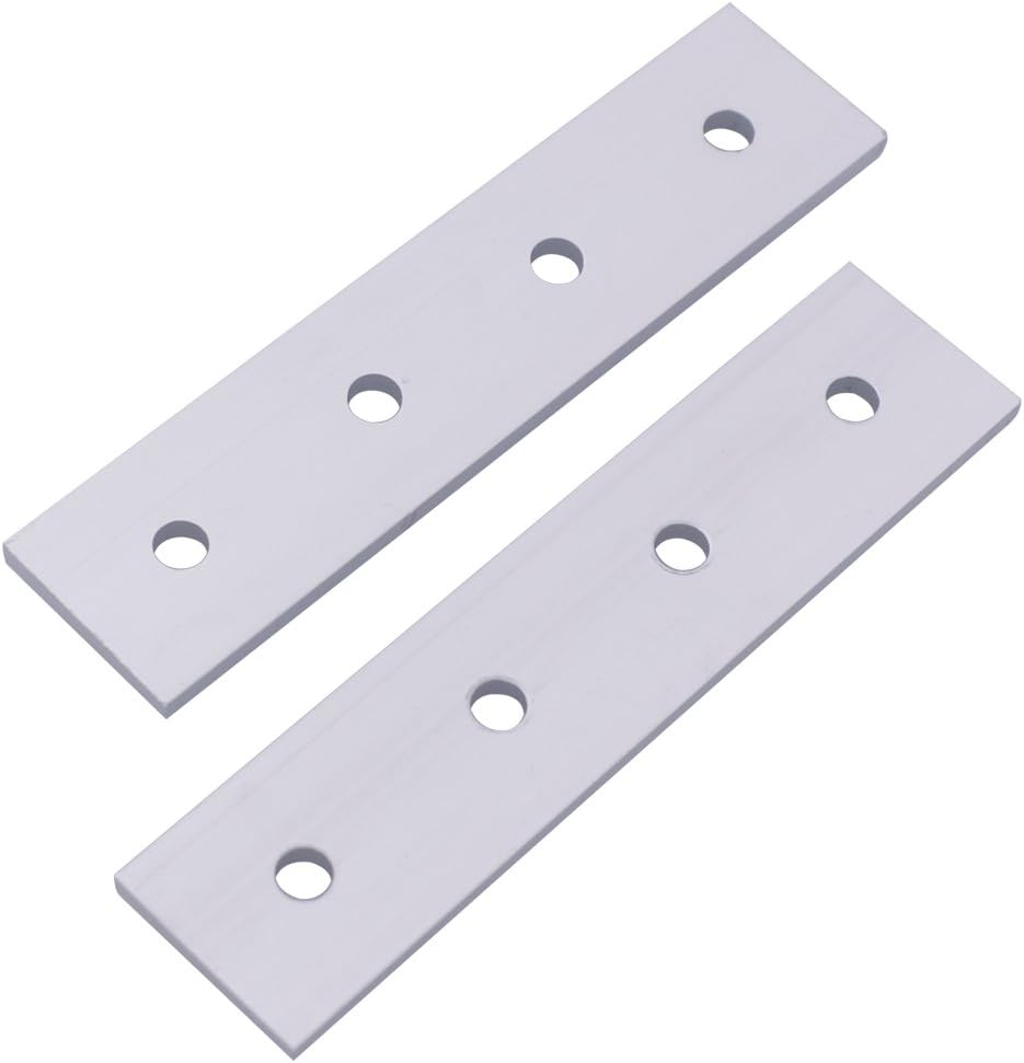 European Standard Aluminum 4 hole Straight Flat Connection Plate for 3030 Aluminium Extrusion Profile Pack of 5