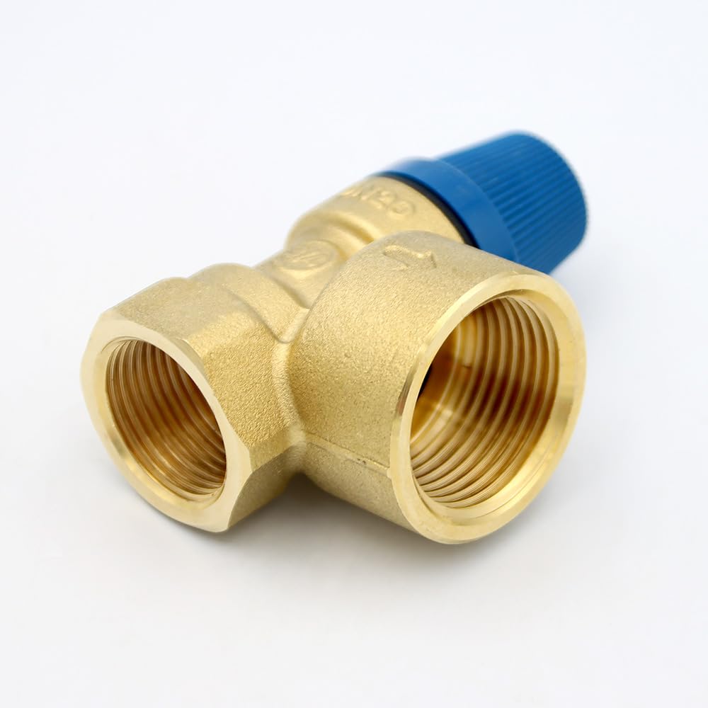Caleffi Membran Sicherheitsventil 3/4 x 1 Zoll Ansprechdruck 6 bar Überdruckventil Druckventil Heizungsventil Druckbegrenzungsventil Membranventil