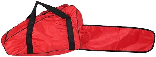 TOPINCN Bolsa de transporte para motosierra, de tela Oxford, portátil, con asa y cremallera larga para motosierras de 121416 pulgadas, color rojo