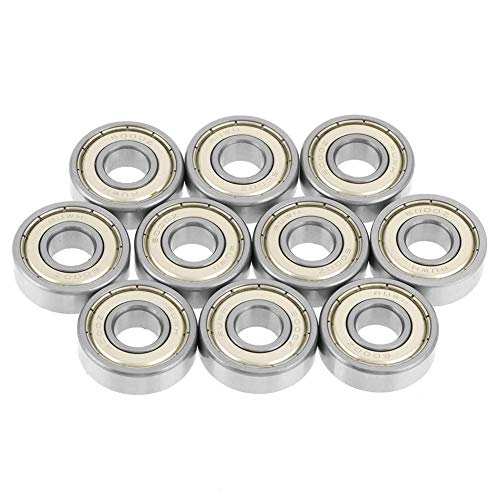 10Pcs 6000zz Metal Sealed Deep Groove Steel Ball Bearing 10x26x8mm