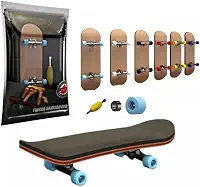 Skate Dedo Profissional De Madeira Com Rolamento Fingerboard