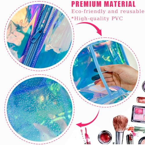 Bolso Tote transparente holográfico con cierre miniatura 5