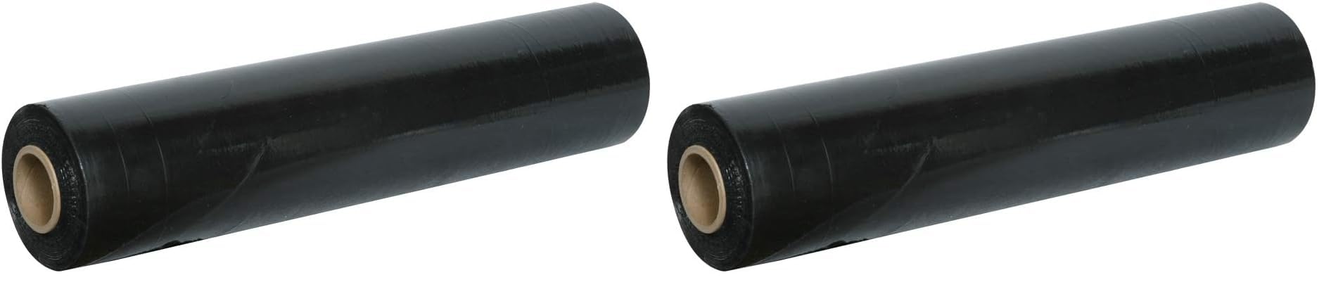 TEMPO DI SALDI Film extensible manuel 1 rouleau film noir de 1,8 kg hauteur 50 cm (Lot de 2)