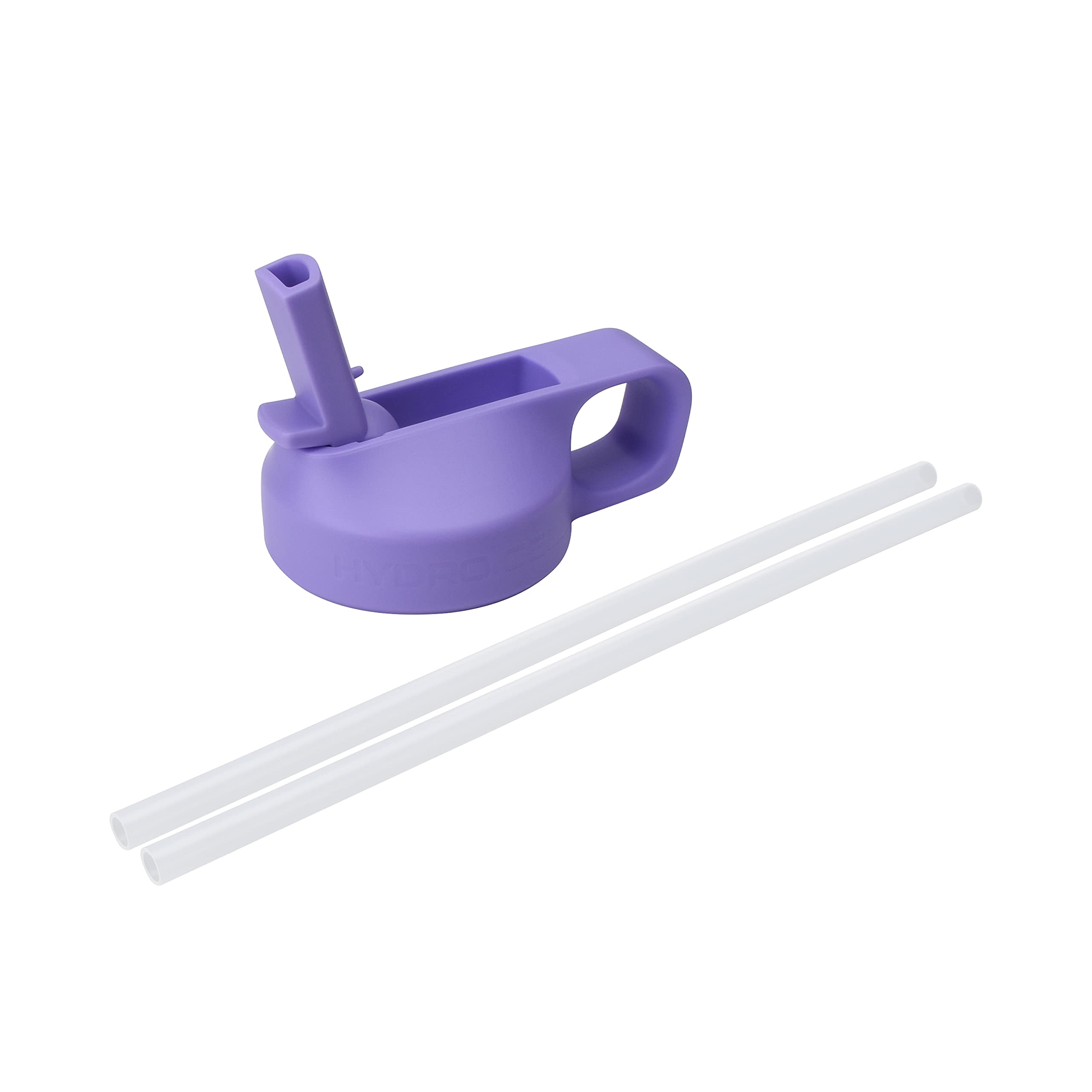 HYDRO CELL Sports Cap w/Straw for Wide Mouth Water Bottles - BPA Free Flip Spout Replacement Lid - 64 oz, 40 oz, 32 oz, 24 oz, 18 oz, 14 oz. Sports Top Accessories (Lavender Sports Cap, 14oz-40oz)