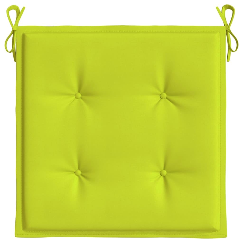 Juego de 6 cojines para silla de jardín, color verde brillante, 40 x 40 cm, tela Oxford, para exterior, interior, sofá, para jardín, balcón, salón