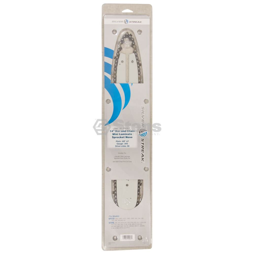 Stens Specialty Brands LLC 14" Bar & Chain (.043) Stihl Chainsaws 009, 010, 011, 012, 015, 017, 018,