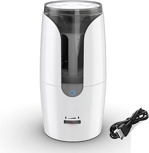 Sacapuntas eléctrico para lápices de colores portátiles, sacapuntas eléctrico, totalmente automático, recargable, sacapuntas rápido, enchufe para