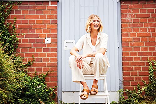 HAFLINGER Unisex Summer Genuine Leather Non-Slip Andrea Mule Sandals 819013, Safor, 7 Women/5 Men3