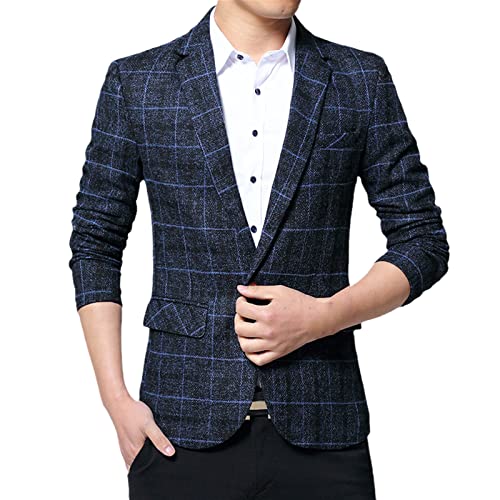 Veste de costume homme coupe ajustée bleu XXL aux finitions premium