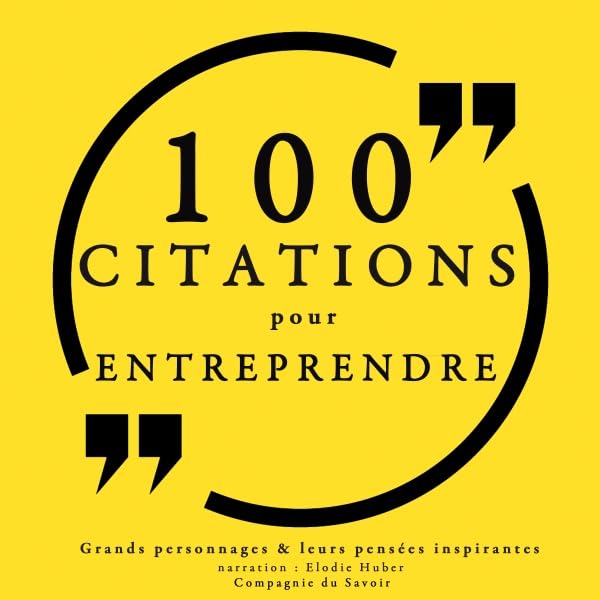 Cover art for 100 citations pour entreprendre