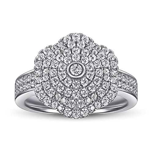 Bague femme argent fleur poétique déclaration d'amour éternel