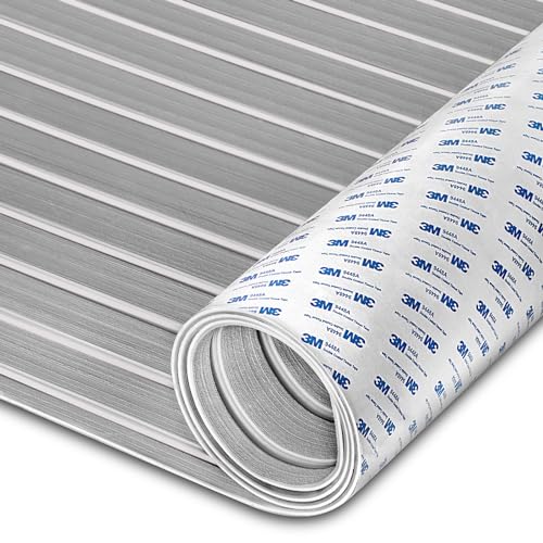 HXBYX Eva Schaum Boot Bodenbelag mit 3M Selbstklebende Unterstützung DIY Boote Decking Marine Blatt Faux Teak Material, rutschfeste Kühler Pads für Kajak Yacht SwimPool RV 240X112cm/240X79cm/240X41cm