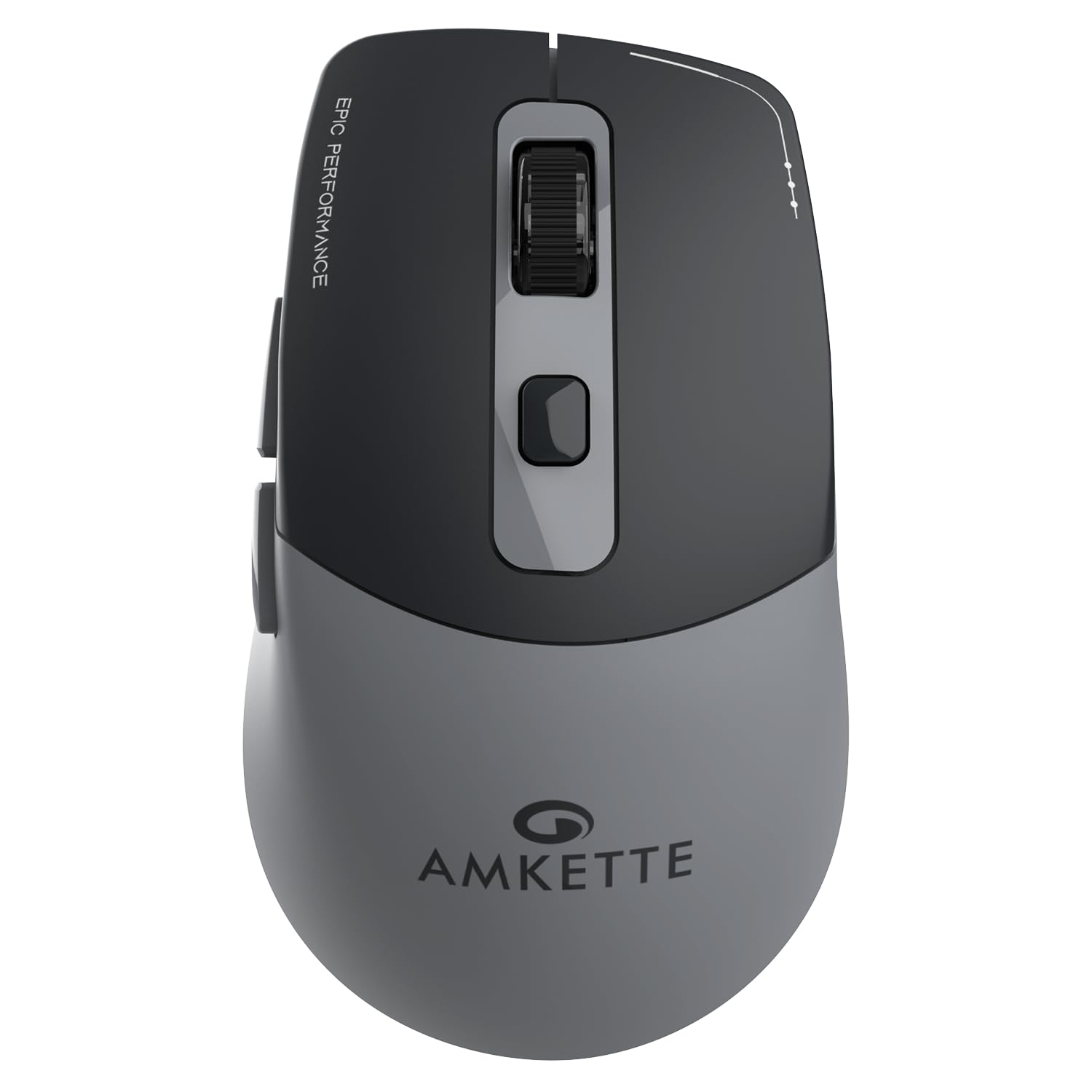 Amkette Epic S Rechargeable Wireless Mouse/Bluetooth Mouse |2 BT + 2.4GHz | Up to 3200 DPI Instant S201 Sensor | 500mAh Type-C Charging, 40H Battery | Silent Huano Switches |6 Buttons Compact Mouse-picture-17