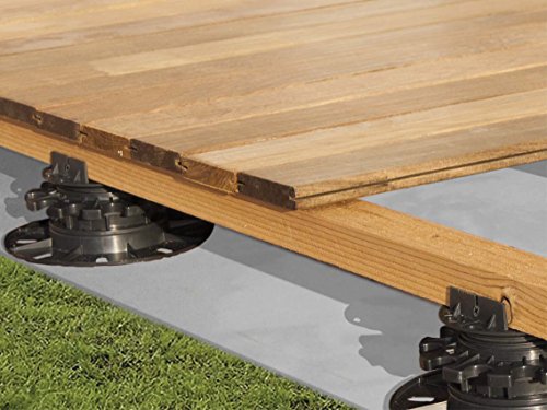 Piédestaux de support de plancher terrasse sur plots plastique surélevé - 3