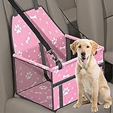 🐾【PROTEJA SIEMPRE EL ASIENTO DE AUTOMÓVIL】: Este conveniente asiento de automóvil para perros significa que no más rasguños, pelos u otra suciedad en el asiento trasero. se adapta a mascotas pequeñas, asiento de coche para perros para Yorkies, Chihuahuas. se adapta a mascotas pequeñas (perros o gatos) de hasta 15 libras. Además, nuestra silla de coche para perros es resistente al agua, por lo que protege perfectamente tu asiento trasero contra filtraciones y derrames.
