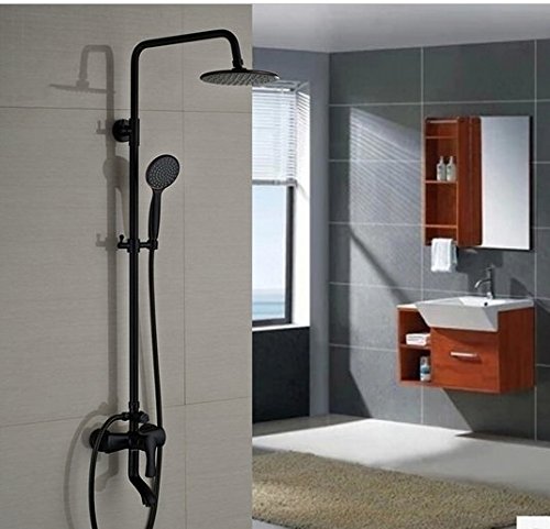 GOWE Rotable Lifting Type Shower Faucet Set Wall Mount Outdoor 8" Rainfall Tub Shower Mixer Taps