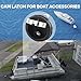 Upgrade Version 2-1/2 Inch T Handle Boat Latch Nylon Boat Hatch Latches with Stainless Steels Offset Cam Bar and Handle,Black Cam Latch for Boat Deck Hardware (Key Locking)
