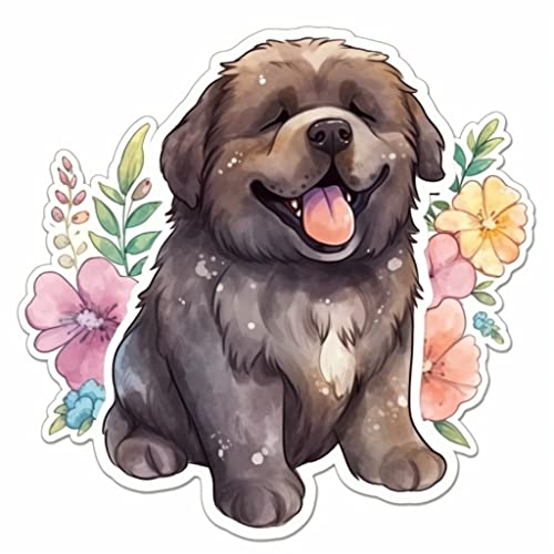 Image of Yoonek Graphics Newfoundland Dog Vinyl Decal Sticker for Car, Laptop, Tumbler, More. #009755-4 inch