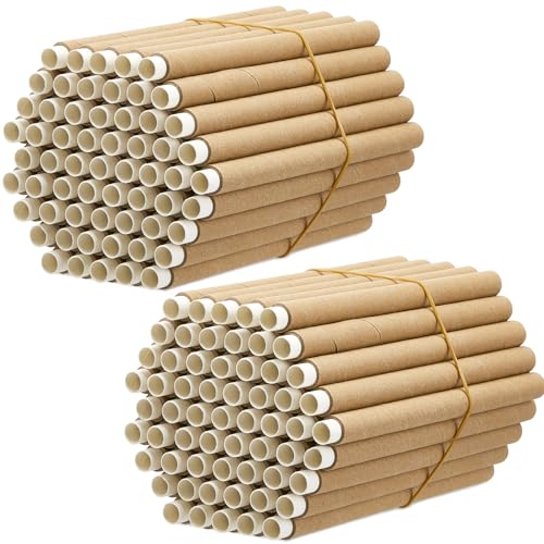 240 Pcs Mason Bee House Tubes Refill Cardboard Bee Tubes Paper Bee Hotel Outdoors Mason Bee Nesting Tube Cardboard Inserts Beekeeping Supplies Replacement Tubes for Garden Solitary Beehive House