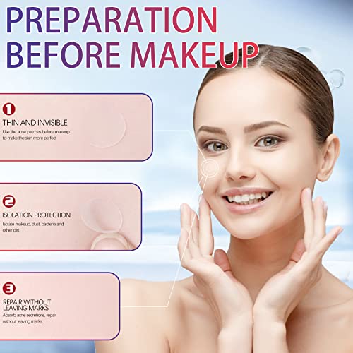 252 stuks puistjespleisters, dag en nacht gebruik, 2-in-1 natuurlijke onzichtbare hydrocolloïde machtige… - Afbeelding 5