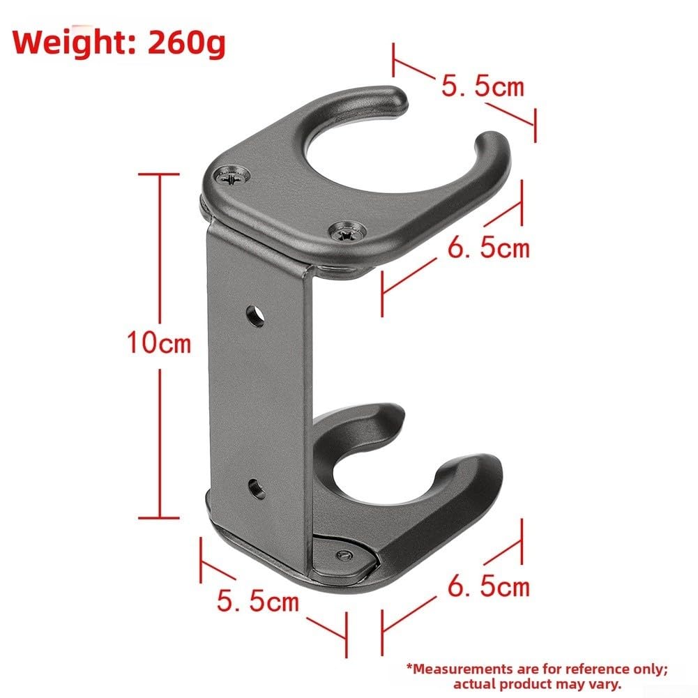 Wandhalterung für Haartrockner, Halterung für HD08, HD15, HD16, HD17, HD18, Metallhalterung, Blau / Grau