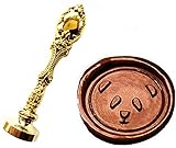 MNYR Vintage Panda Face Animal Wax Seal Stamp Luxury Bronze Metal Peacock Decorative Wedding Invitations Gift Cards Paper Stationary Envelope Custom Logo Picture Monogram Wax Seal Sealing Stamp Set