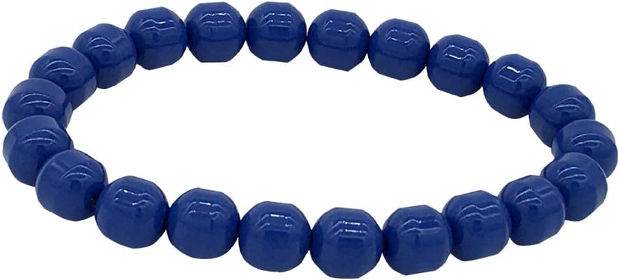Power IONICS Blue Tourmaline Bracelet Blue Beads Bracelet Power Balance Bracelet Health Stretch(Blue)