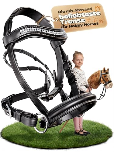 Treushop Hobby Horse Trense Halfter für Holzpferd Größen S/M/L Reitspaß für Kinder Hobby Horse & Holzpferd Zubehör robust und langlebig