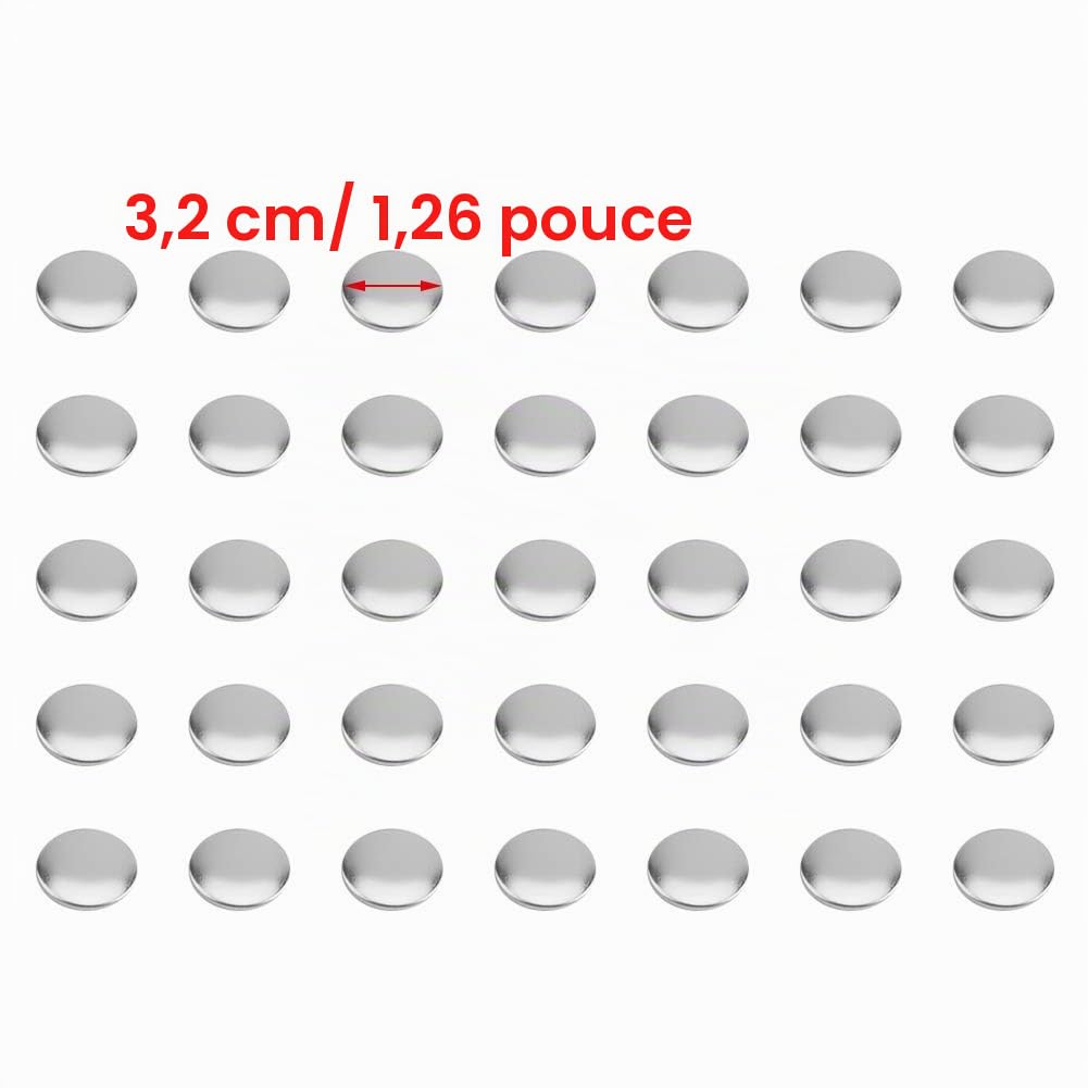Machine à badge, Lot de 1000 badges boutons vierges Circulaires Machine de Création de Badges badge maker DIY pour professionnels 32 mm