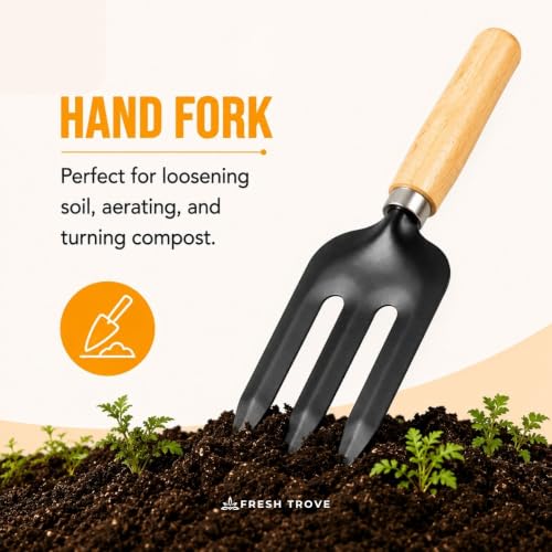 Image of 7-Piece Gardening Tool Kit | Trowel, Hand Fork, Cultivator and Weeder, Gardening Glove, Water Spray Gun and Hand Pruner | Gardening Tools Set for Home Gardens
