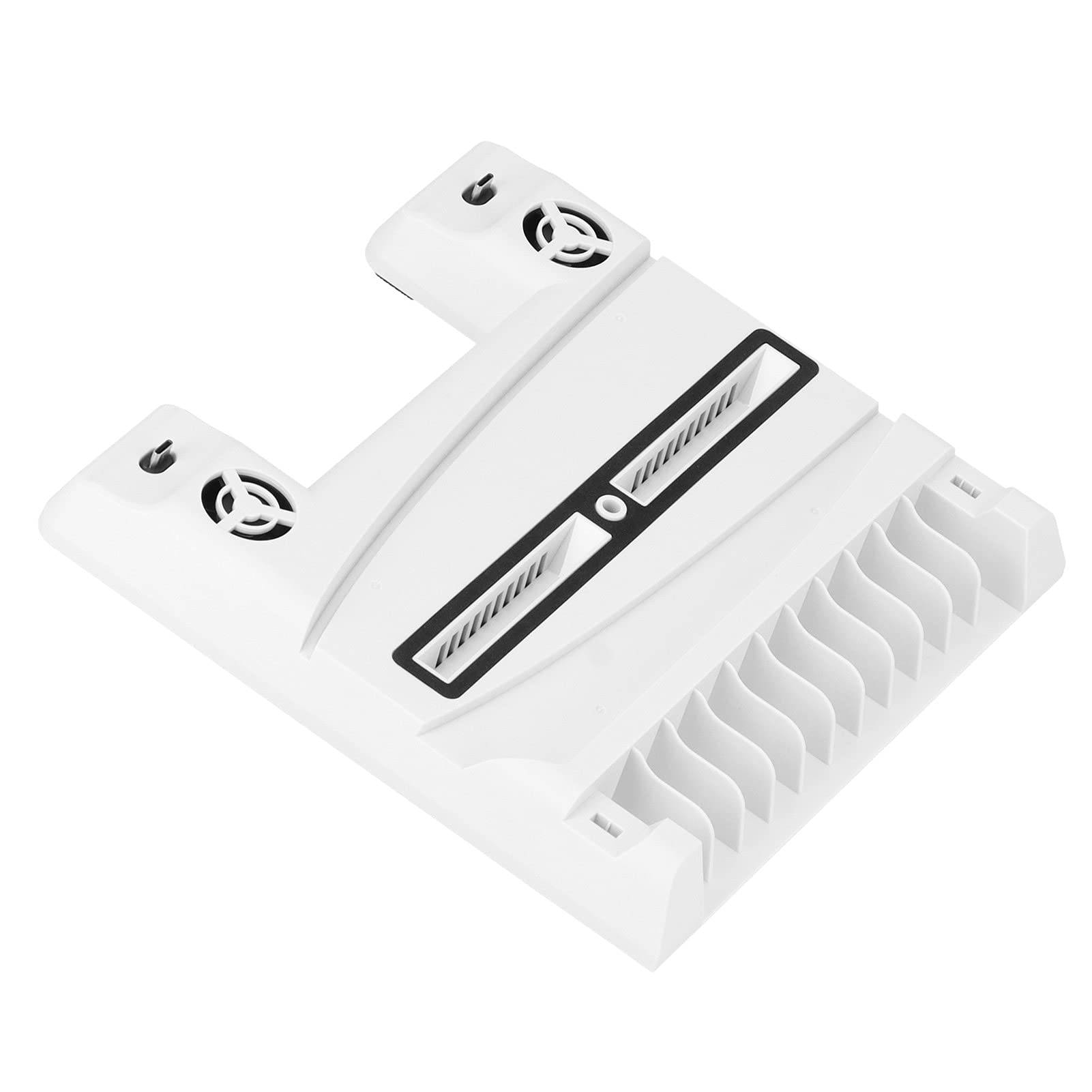 Base per Console di Gioco Multifunzione, Base di Raffreddamento per Console di Gioco Base per Ventola Multifunzionale con Supporto per Dischi Bianco