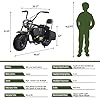 Oryxearth 36V 1000W Electric Dirt Bike for Kids & Teens, 2-Speed (15.5/22 MPH) Off-Road Motorcycle, 60 Min Ride Time, 185 lbs Max Load, 2 Storage Bags, Green #3