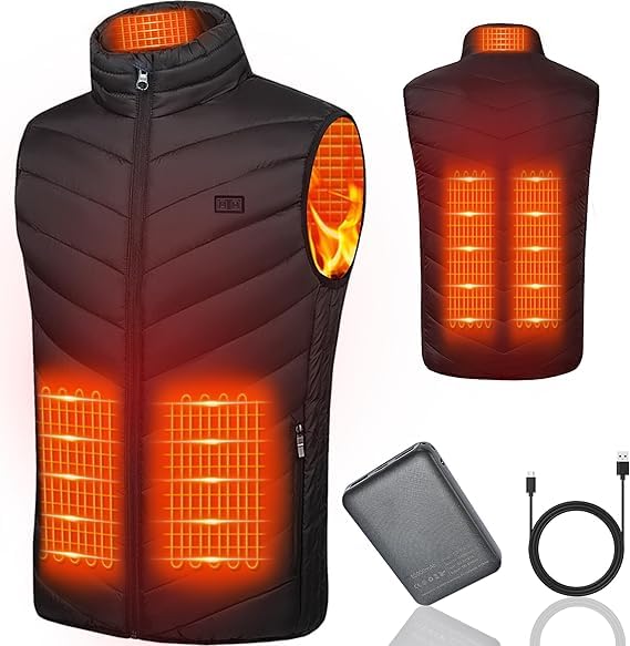 Gilet chauffant homme femme batterie incluse veste thermique