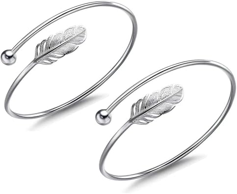 Sterling Silver Bangle Bracelets for Women,Fashion Jewelry Simple Adjustable 925 Silver Cuff Bangles for Women Mom Wife Valentine Mothers Day Gift