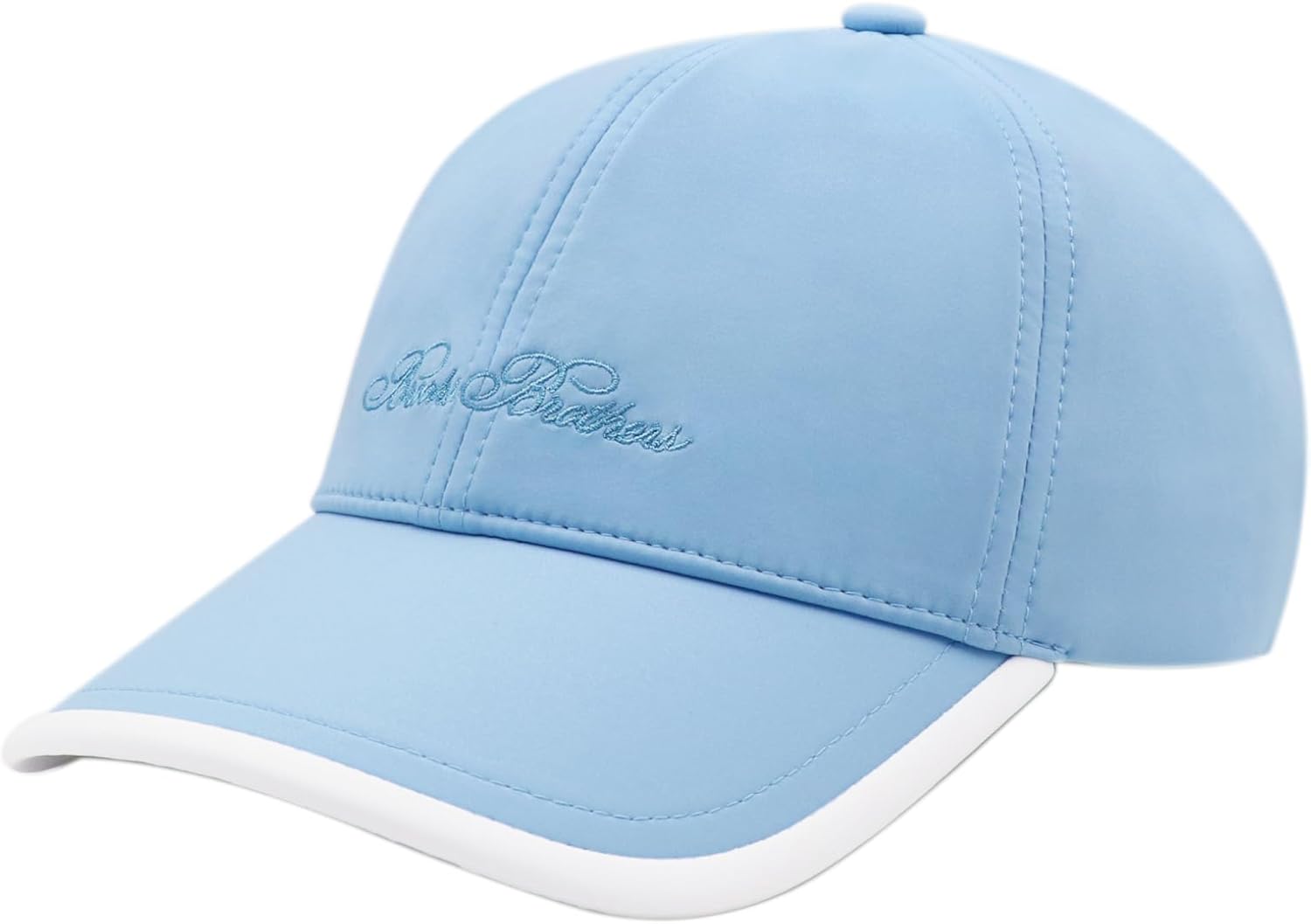 Brooks Brothers Men’s Lightweight Performance Baseball Cap with Rubberized Logo – Woven One-Size Adjustable Hat for Sports