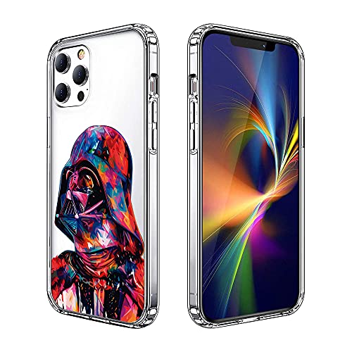 Compatible With Iphone 12 Pro Max Case, Clear Case Shockproof Slim Fit Tpu Cover Protective Phone Case (Star-Darth-Vader-Wars) #TOP10