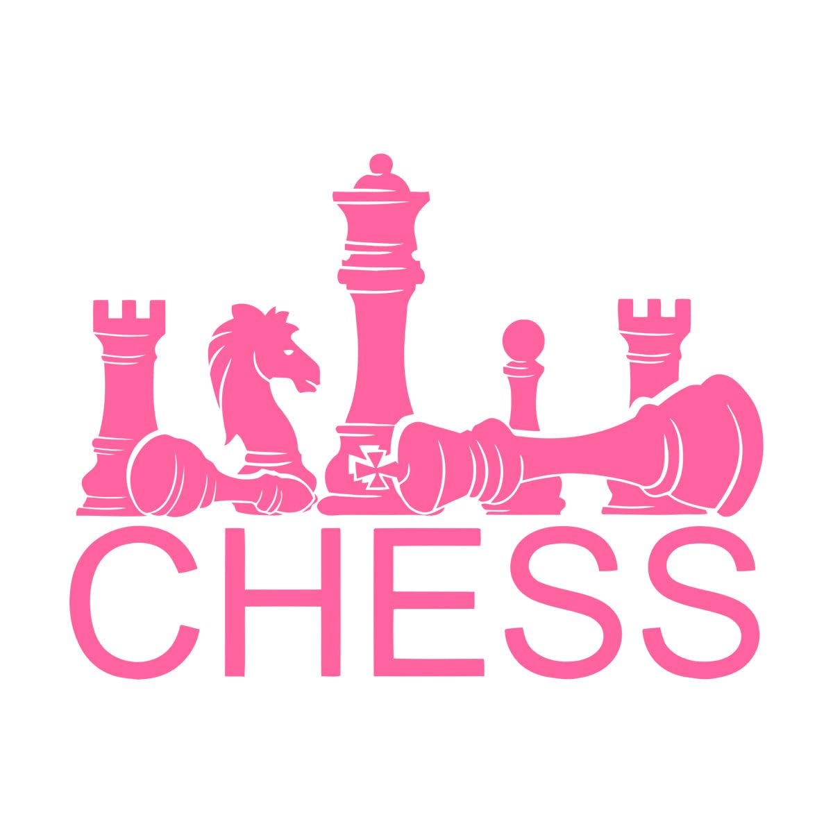 Chess Vinyl Wall Decal Chessplayer Club School Decor Stickers Mural Home Decoration Living Room Wall Tattoo Wallpapers Large - 57x75cm — image 1