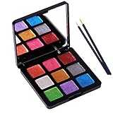 Bowitzki 9 Colors Sparkling Water Activated Eyeliner Retro Hydra Eye Liner Cake Aqua Makeup Metallic...