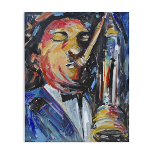 Stupell Industries 'Expressive Jazz Saxophone Contemporary'| Canvas Art