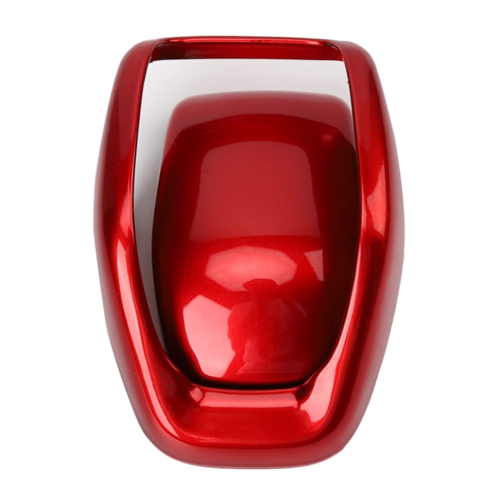 XITER 2pcs Red ABS Car Interior Auto Gear Shift Knob Frame Cap Cover Trim Car Protect Accessories Case for Toyota 2019 2020 2021 2022 2023 2024 2025 RAV4 Automatic Transmission