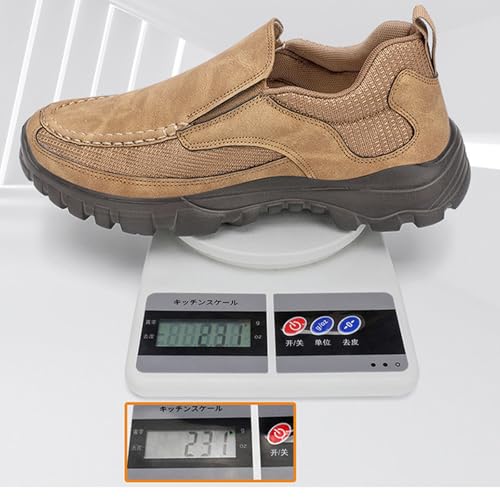 Men's Casual Slip-On Platform Loafers Comfortable Round Toe with Arch Support Lightweight Anti-Slip Lug Sole Fashion Sneakers Suitable for Walking, Working, Driving, Etc.4