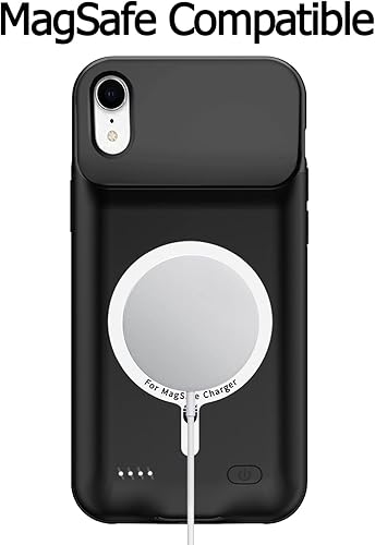 Miniatura 5 de Funda de carga inalámbrica con batería para iPhone XR, 10000 mAh de alta capacidad, portátil, recargable, funda protectora de carga inalámbrica
