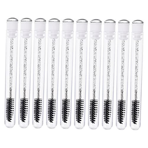Healeved Mascara Brush Set 10 Pack Disposable Easy to Use for Travel Daily Use and Makeup Practice