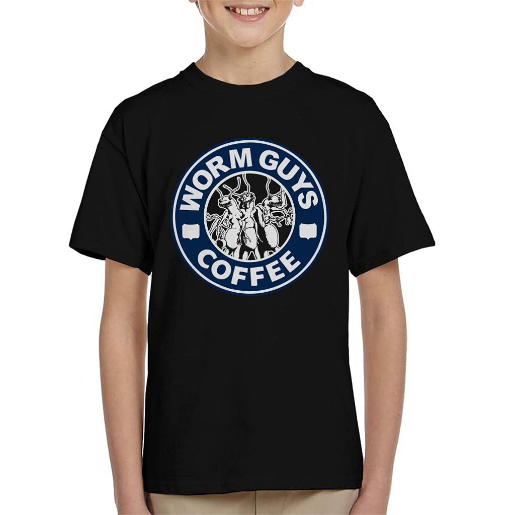 Cloud City 7 Worm Guys Coffee Kid's T-Shirt