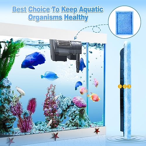 Image of Umlecoa 8 /16 /32 Pack Rite-Size B Filter Cartridges Compatible with MarineLand Penguin PRO Power Filters 100 /125 /175 & Original Penguin Power Filter 150 - Rite-Size B Replacement Filter Cartridges