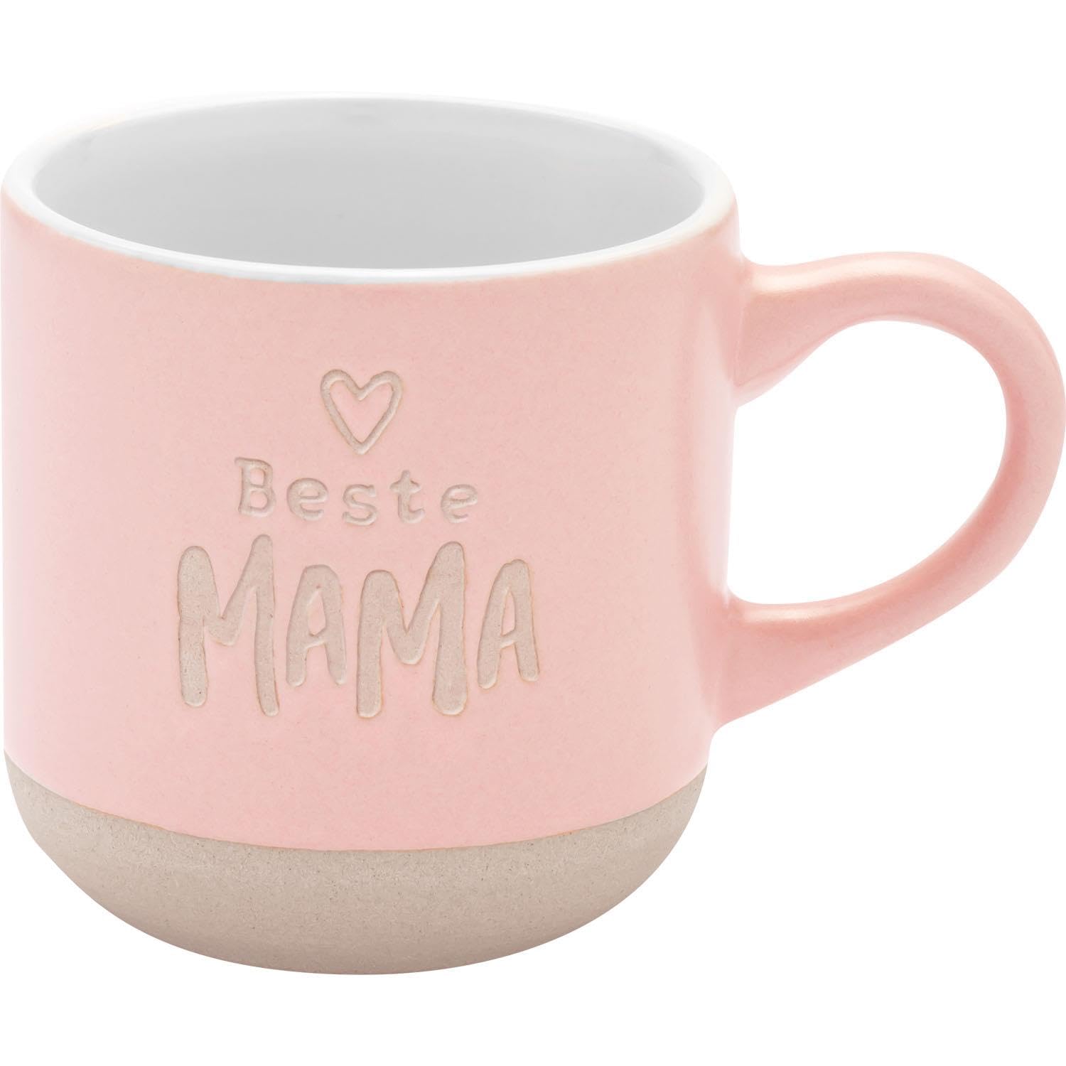 GRUSS & CO Espresso Cup with Engraving Mama | Stoneware Mug 10 cl with Gift Band | Gift for Mum, Birthday | 73933