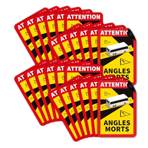 Panneaux magnétiques Attention Angles Morts contre la décoloration