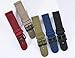 TStrap Nylon Watch Strap 20mm - Quick Release Watch Band Soft Green - Canvas Military Wtach Bands for Men Ladies – for Smart watch Bracelet Replacement with Black Clasp - 18mm, 20mm, 22mm 24mm