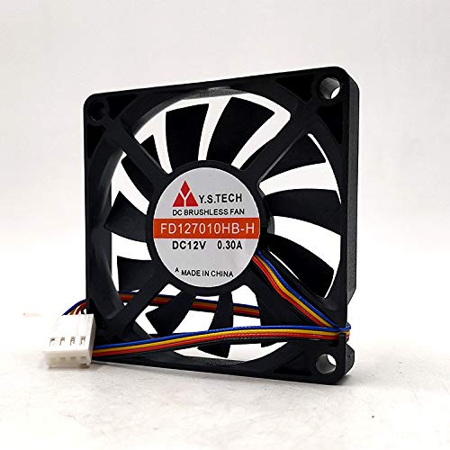 NZNYDNL FD127010HB-H 12V 0.30A 7010 7CM Slim 4Pin PWM Temperature Control Fan