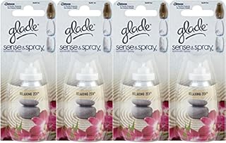 4 x Glade Sense and Spray Refill Relaxing Zen 18ml